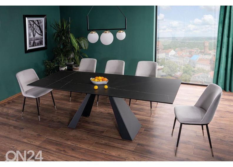 Pikendatav söögilaud Dali 160-240x90 cm suurendatud