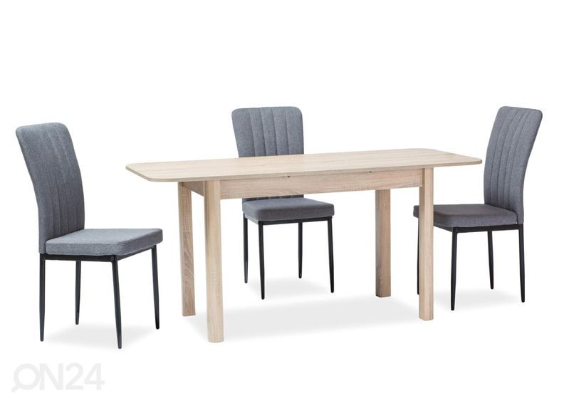 Pikendatav söögilaud Danny 105/140x65 cm suurendatud