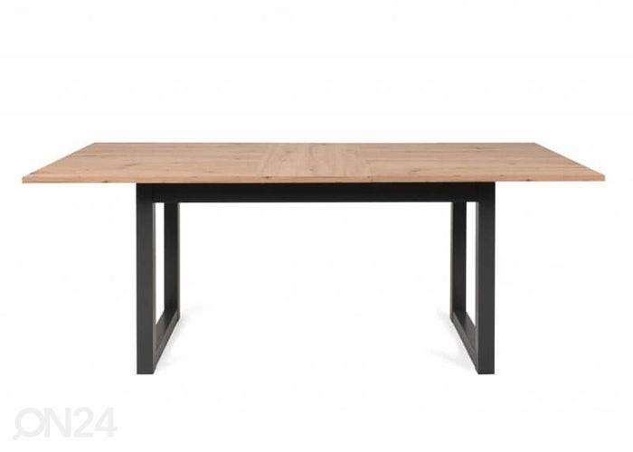 Pikendatav söögilaud Denver 160-200x90 cm, antrasiit/artison tamm suurendatud