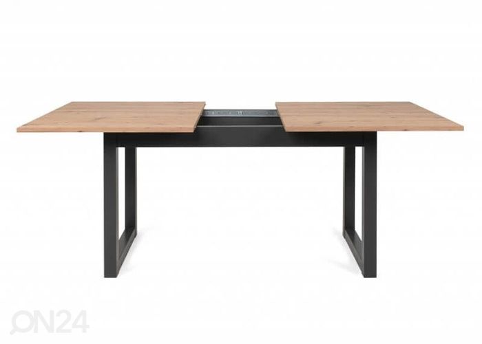 Pikendatav söögilaud Denver 160-200x90 cm, antrasiit/artison tamm suurendatud