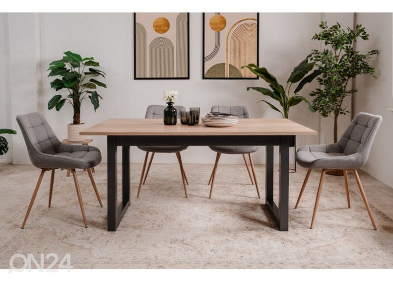 Pikendatav söögilaud Denver 160-200x90 cm, sonoma tamm suurendatud