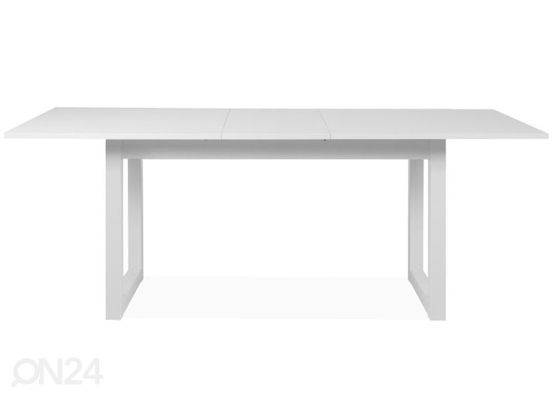 Pikendatav söögilaud Denver 160-200x90 cm, valge suurendatud
