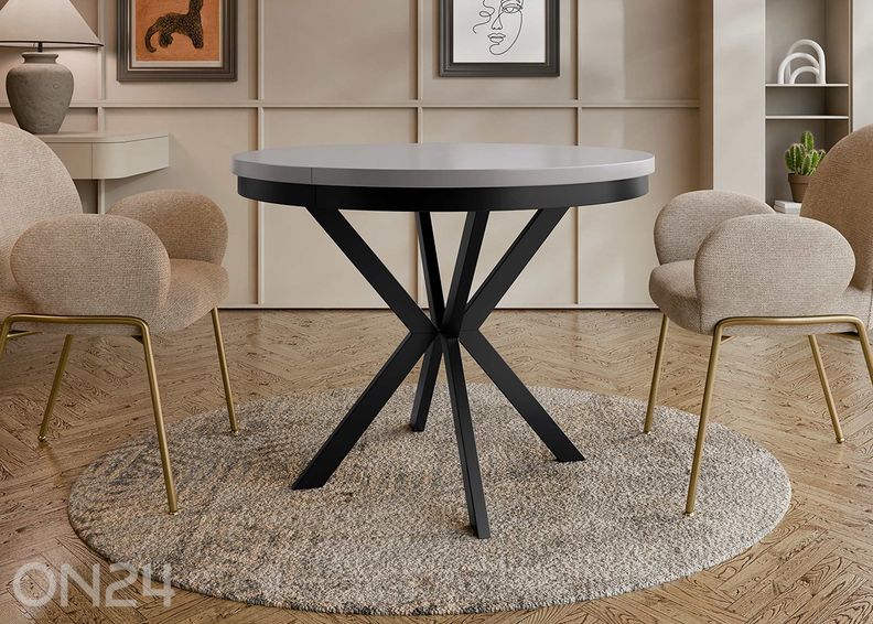 Pikendatav söögilaud Edder 100x100/176 cm suurendatud