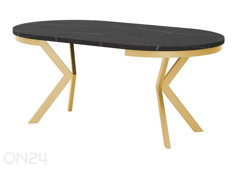 Pikendatav söögilaud Edder 120x120/196 cm suurendatud