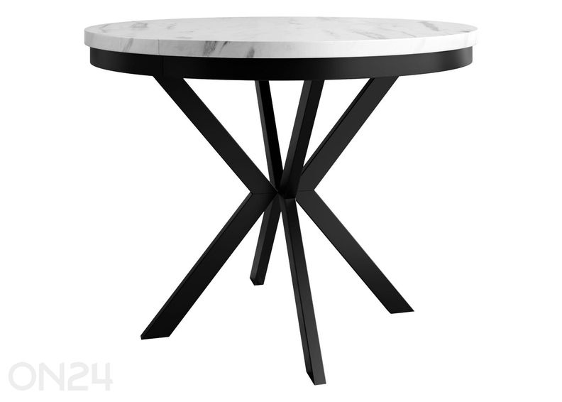 Pikendatav söögilaud Edder 120x120/196 cm suurendatud