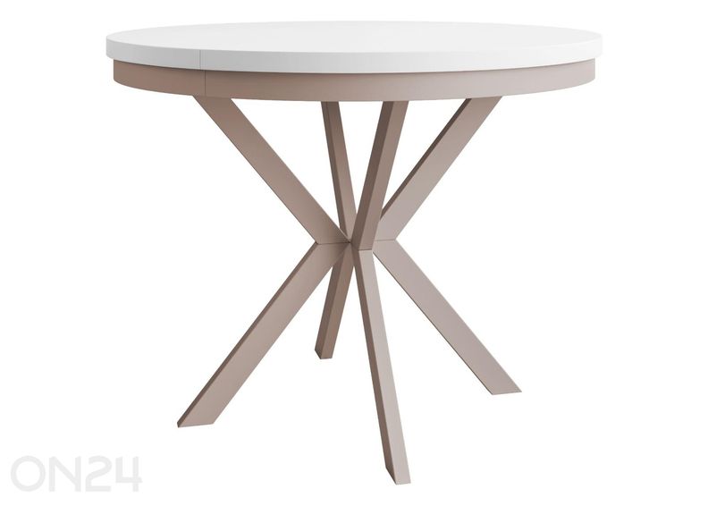 Pikendatav söögilaud Edder 120x120/196 cm suurendatud