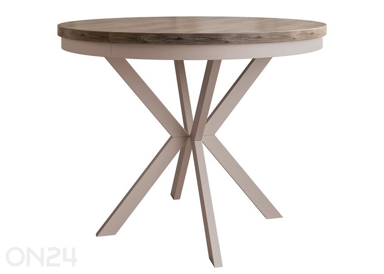 Pikendatav söögilaud Edder 90x90/166 cm suurendatud