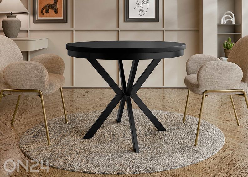 Pikendatav söögilaud Edder 90x90/166 cm suurendatud