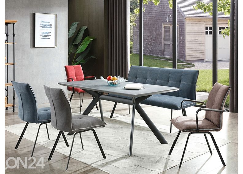 Pikendatav söögilaud Eddy 90x160-220 cm suurendatud