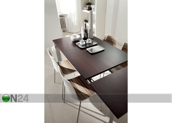 Pikendatav söögilaud Evo 80x130-170 cm suurendatud