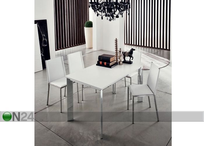 Pikendatav söögilaud Evo 80x130-170 cm suurendatud