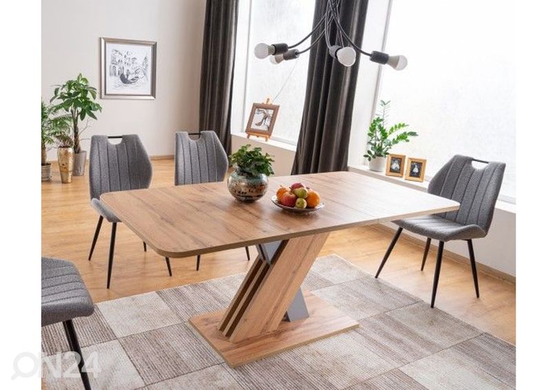 Pikendatav söögilaud Excellent 140-180x85 cm suurendatud