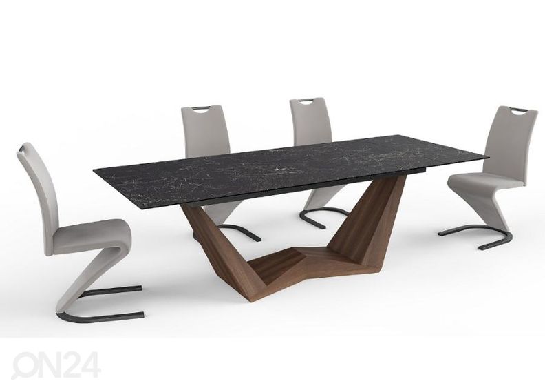 Pikendatav söögilaud Ferruccio 200-250x98 cm suurendatud