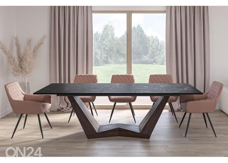 Pikendatav söögilaud Ferruccio 200-250x98 cm suurendatud