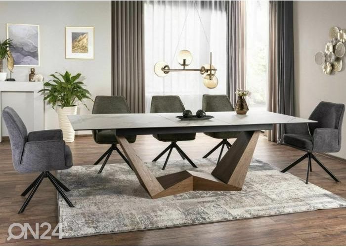 Pikendatav söögilaud Ferruccio 200-250x98 cm suurendatud