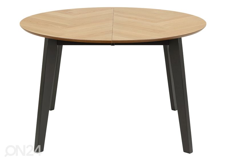 Pikendatav söögilaud Georgetown Ø120/198 cm suurendatud