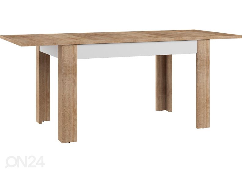 Pikendatav söögilaud Goleen 130-190x80 cm suurendatud