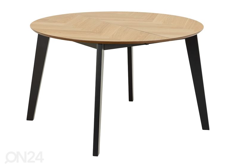 Pikendatav söögilaud Grace Ø120/198 cm suurendatud