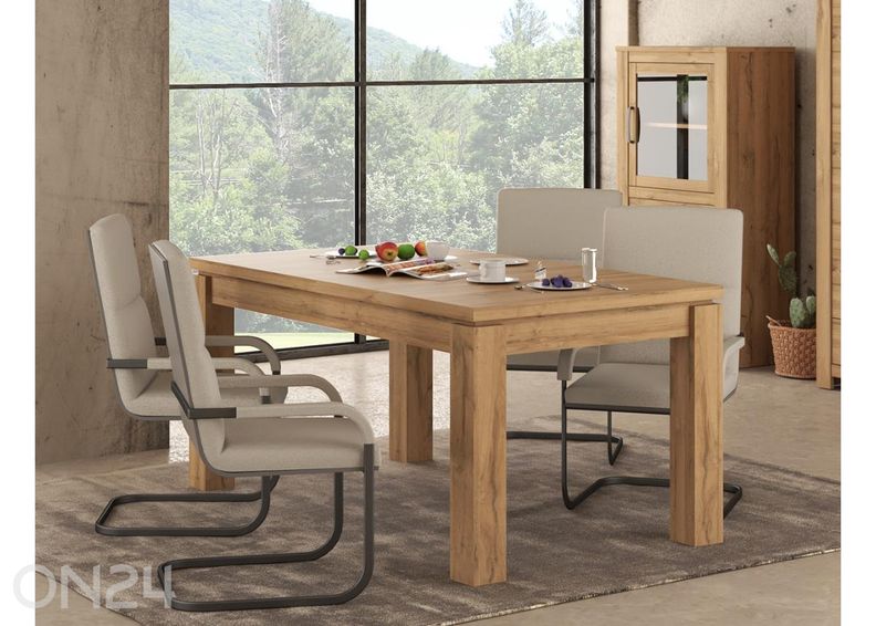 Pikendatav söögilaud Havanna 90x160/206 cm suurendatud