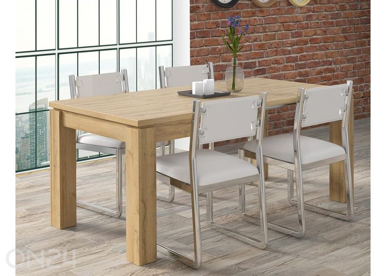 Pikendatav söögilaud Havanna 90x90/180 cm suurendatud