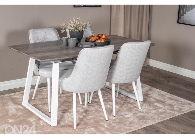 Pikendatav söögilaud Inca 160/200x85 cm suurendatud