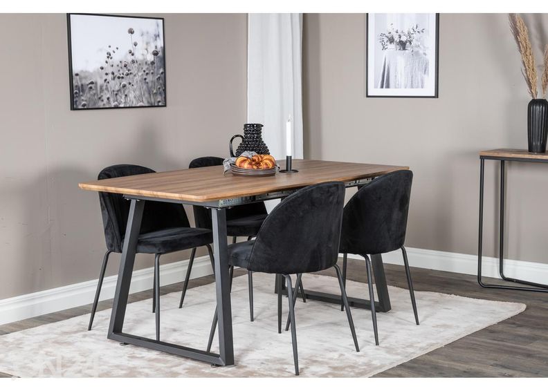 Pikendatav söögilaud Inca 160/200x85 cm suurendatud