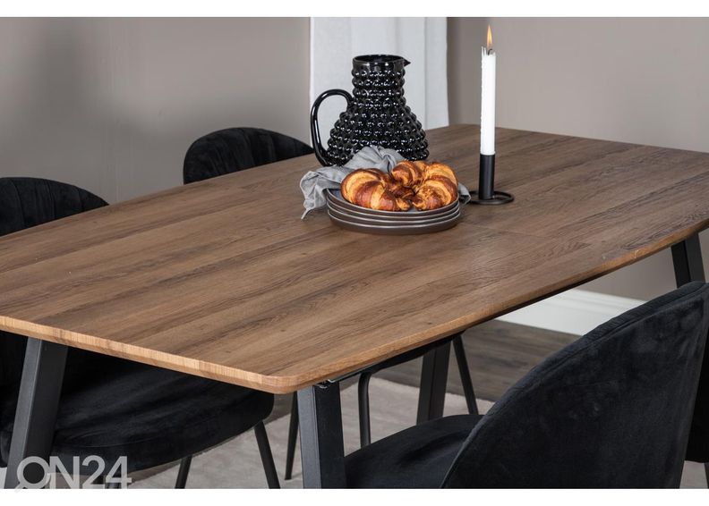 Pikendatav söögilaud Inca 160/200x85 cm suurendatud