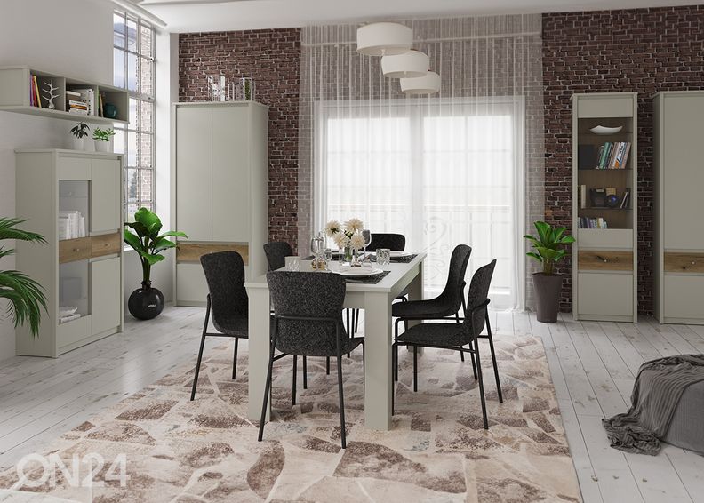 Pikendatav söögilaud Karin 90x160/210 cm suurendatud