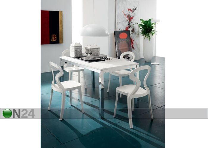 Pikendatav söögilaud Lotus 70x110-170 cm suurendatud