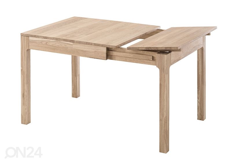 Pikendatav söögilaud Mars 85-125x80 cm, valge õli suurendatud
