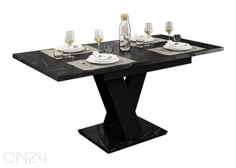 Pikendatav söögilaud Mas 80x120/160 cm suurendatud