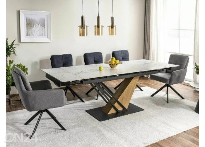 Pikendatav söögilaud Mercury 180-240x90 cm suurendatud