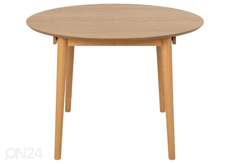 Pikendatav söögilaud Monz Ø115/154 cm suurendatud