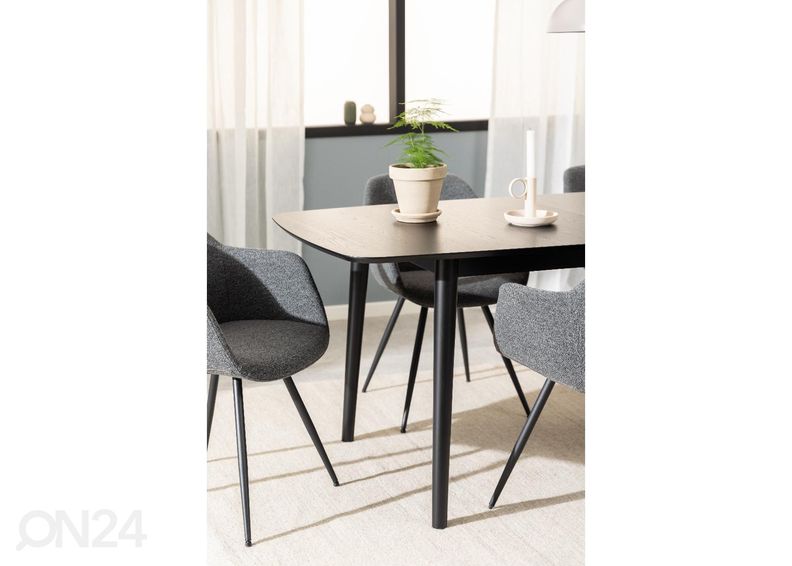 Pikendatav söögilaud Monz 180/219x90 cm suurendatud