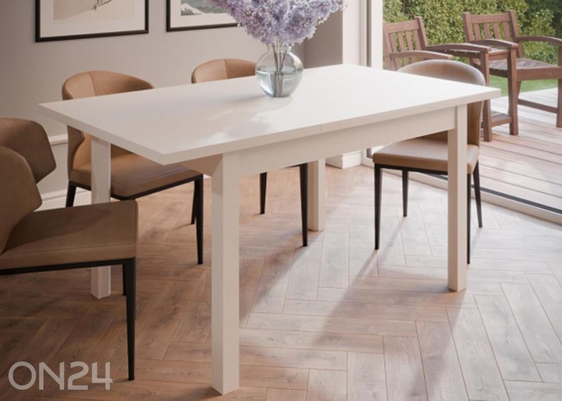 Pikendatav söögilaud Oak Squere 80x120/160 cm suurendatud