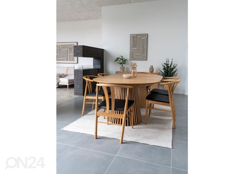 Pikendatav söögilaud Osaka 120x160-200x75 cm suurendatud