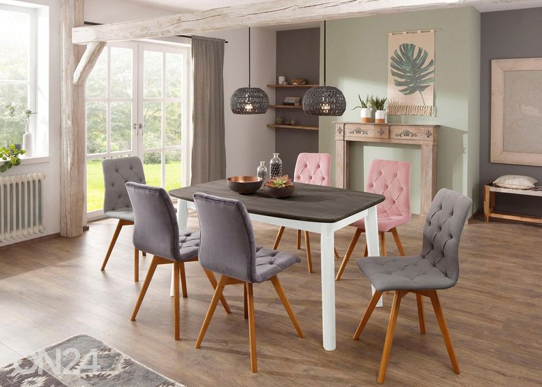 Pikendatav söögilaud Palermo 140-180x90 cm suurendatud