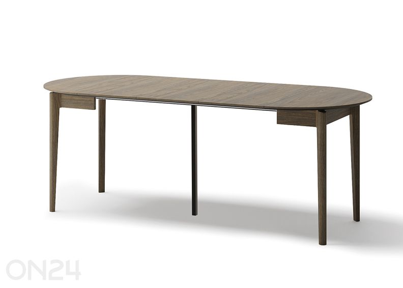 Pikendatav söögilaud Plot Ø 90x90/210 cm suurendatud