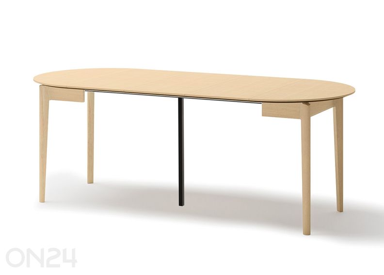 Pikendatav söögilaud Plot Ø 90x90/210 cm suurendatud