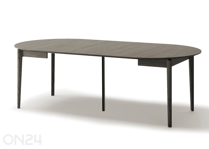 Pikendatav söögilaud Plot Ø120x120/240 cm suurendatud