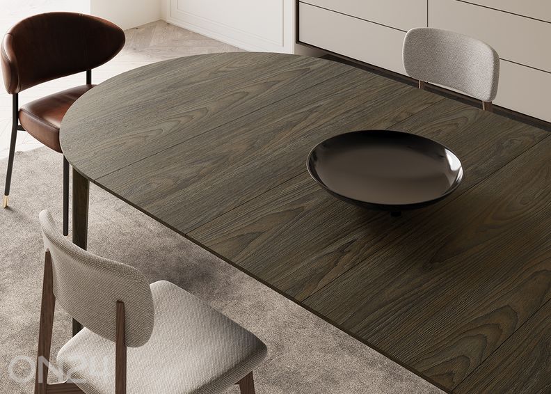 Pikendatav söögilaud Plot Ø120x120/240 cm suurendatud