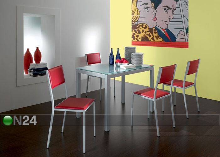 Pikendatav söögilaud Rigo 70x110-170 cm suurendatud