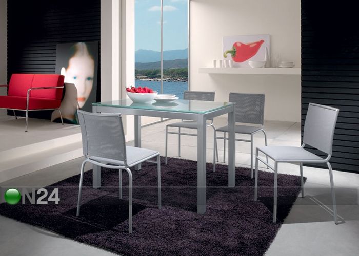 Pikendatav söögilaud Rigo 70x110-170 cm suurendatud