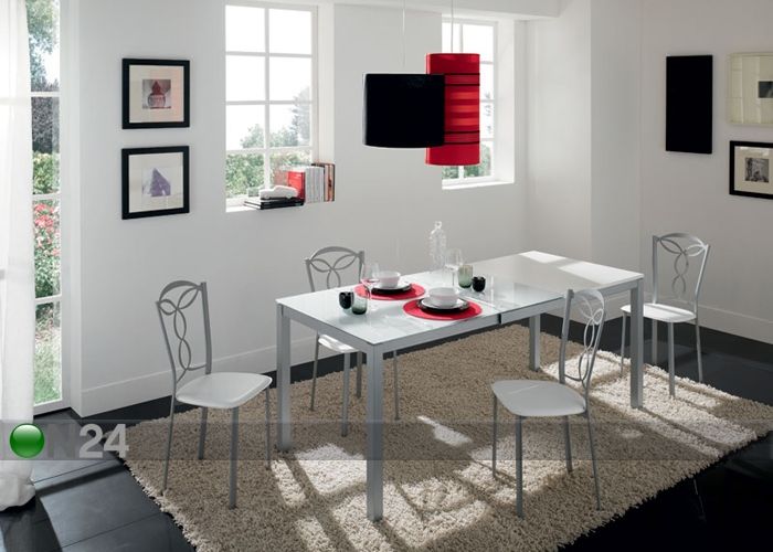 Pikendatav söögilaud Rigo 70x110-170 cm suurendatud