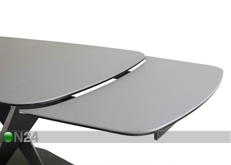 Pikendatav söögilaud Tische 160-240x90 cm suurendatud