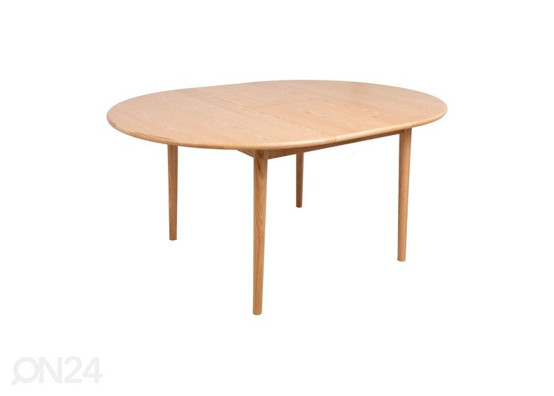 Pikendatav söögilaud Troyes Ø 100-132 cm suurendatud