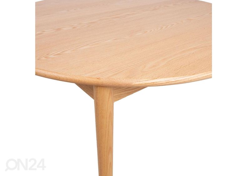 Pikendatav söögilaud Troyes Ø 100-132 cm suurendatud