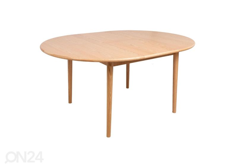 Pikendatav söögilaud Troyes Ø 120-160 cm suurendatud