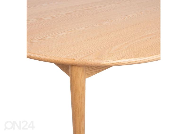 Pikendatav söögilaud Troyes Ø 120-160 cm suurendatud