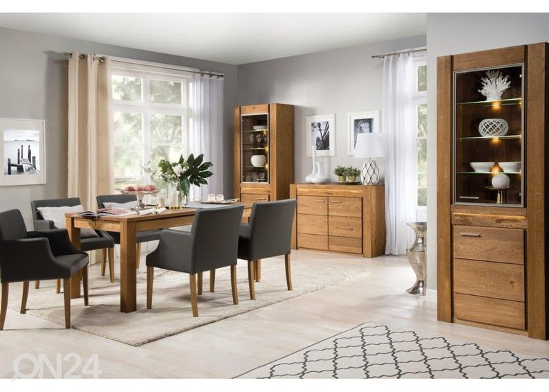 Pikendatav söögilaud Velvet 90x160-250 cm suurendatud